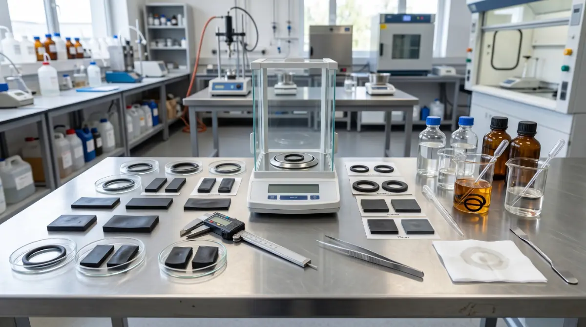 Compatibilidad química de elastómeros: metodología completa de evaluación - imagen tecnica de elastomeros