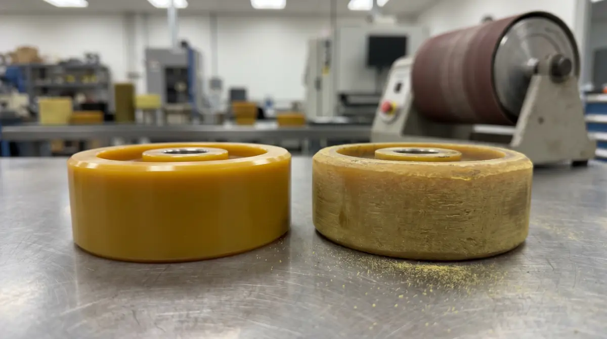 Abrasión - imagen tecnica de elastomeros