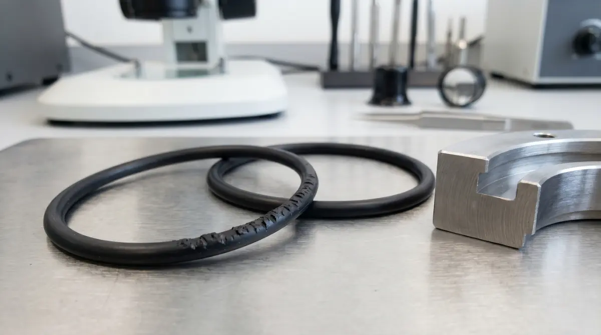 Extrusión en sellos y O-rings - imagen tecnica de elastomeros