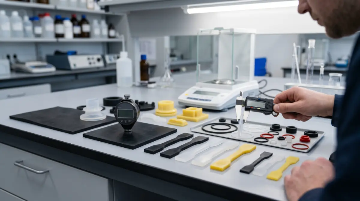 Control de calidad y pruebas de elastómeros - imagen tecnica de elastomeros