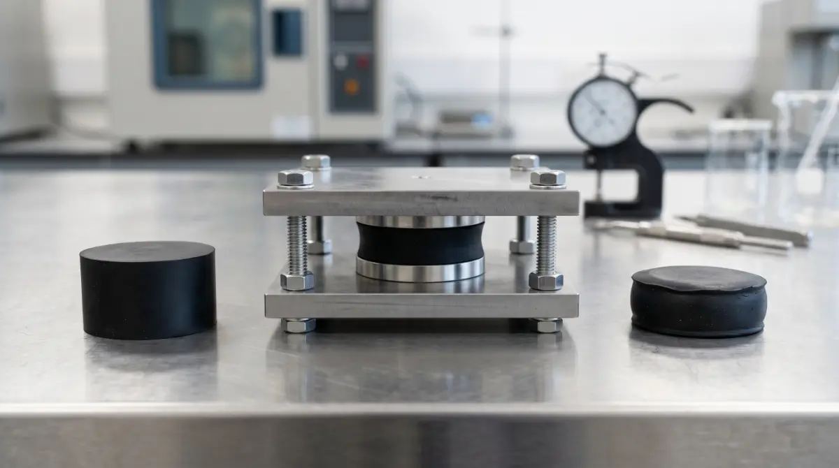 Compression set y relajación de esfuerzo - imagen tecnica de elastomeros