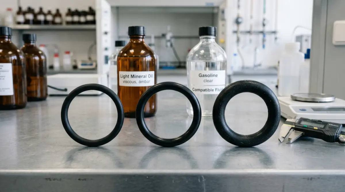 Hinchamiento, extracción y compatibilidad química - imagen tecnica de elastomeros